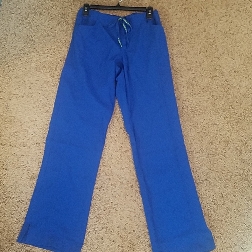 NWOT Med Coutoure royal blue scrub bottoms